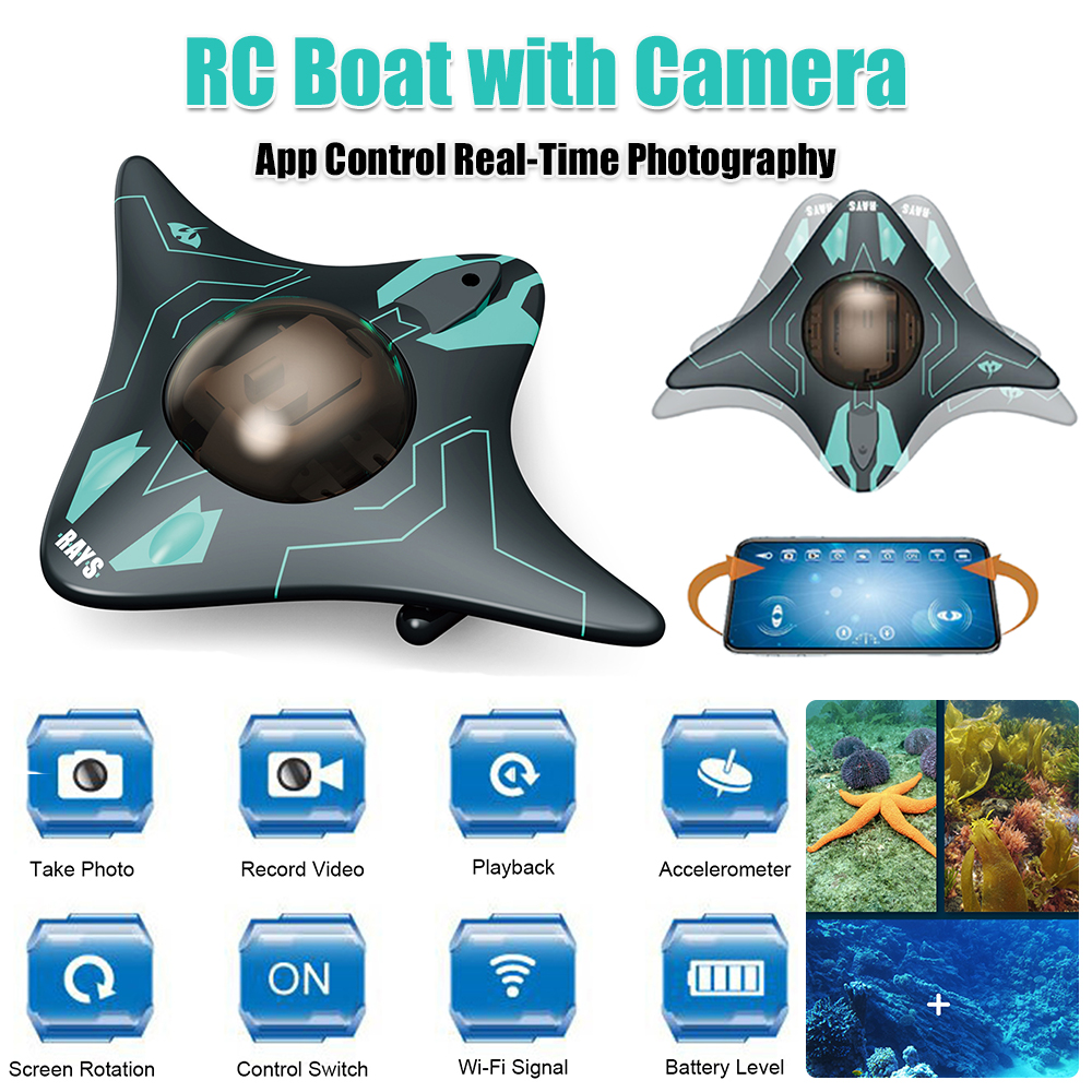 RC Boat with Camera App Contro - Drone Camera Waterproof review and price