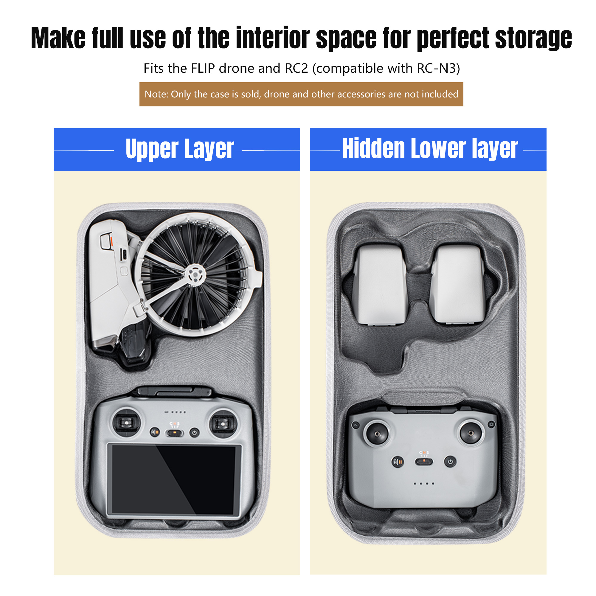Carrying Case For DJI Flip All - Drone Camera Vlog review and price