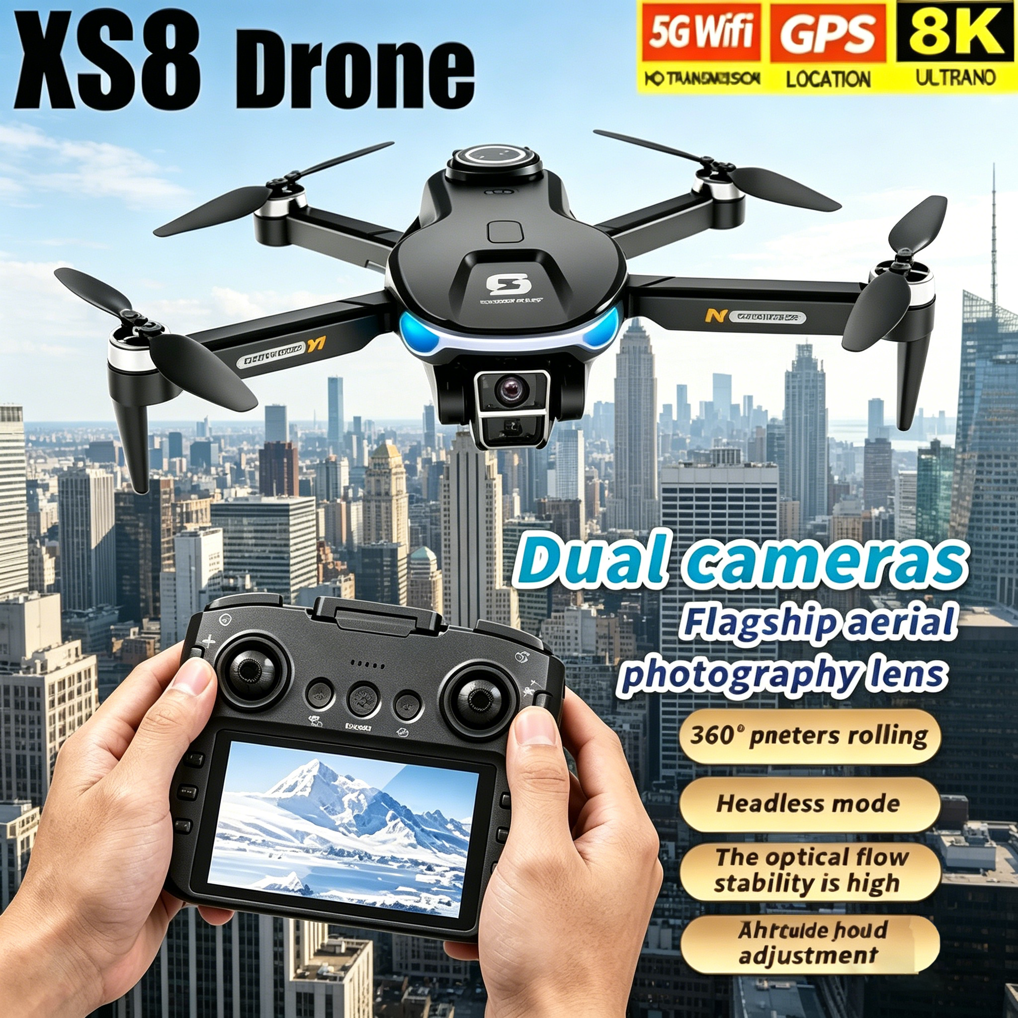 HD 8K Professional GPS Drone w - Drone Camera Night Vision review and price